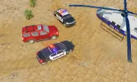 Offroad Jeep Prado Driving - Police Chase Games Screen Shot 0