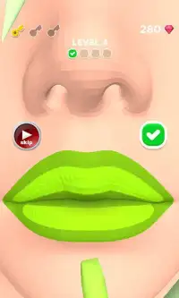 Lip Art 3D: Coloring Art Lip Screen Shot 1