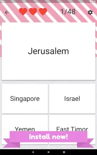 Asia and Middle East countries - flags quiz Screen Shot 21