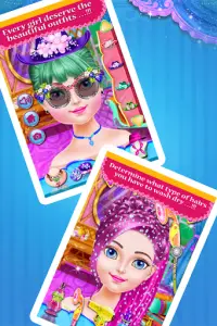 Fashion Hair Style Girls - hairdressing games Screen Shot 5