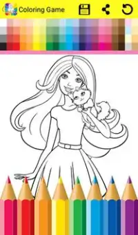 Coloring Book for Barbi Screen Shot 4