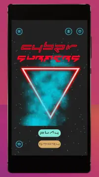 Cyber Surfers - Cyberpunk Style Game Screen Shot 0