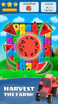 Farm Blocks: Match 3 & Blast Cubes Puzzle Game Screen Shot 1