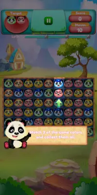 Panda-Zusammenstoß Screen Shot 1