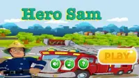Super Fireman hero Sam run Screen Shot 0