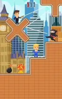 Mr. Shooter– Spy Bullet Shooting Puzzle Game Screen Shot 2