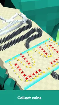 Domino Cliff - Toppling Dominoes 3D Screen Shot 1