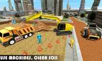 batu bata jalan raya: game konstruksi jalan 2019 Screen Shot 1