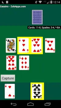 Cassino Card Game Screen Shot 4