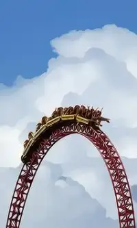 Roller Coaster Game Screen Shot 1