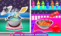 Glow in The Dark Rainbow Pasta Maker! Chef magico Screen Shot 1