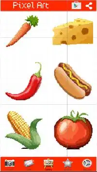 Food Color By Number Burger Pixel Art Screen Shot 3
