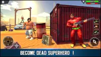 Superhero penembakan medan perang:permainan perang Screen Shot 2