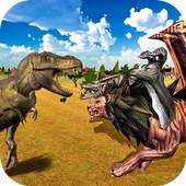 leão quimera dragão vs dinossauro selvagem
