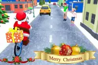 virtuele santa BMX fietsafleveringsrijder Screen Shot 1