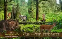 3D Caça dos animais da selva Screen Shot 0