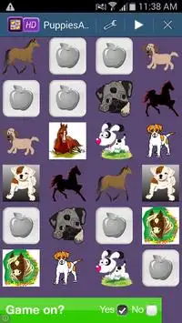 Puppies & Ponies Memory Game Screen Shot 1