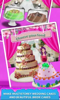 Wedding Doll Cake Maker! Cocinar pasteles nupciale Screen Shot 1
