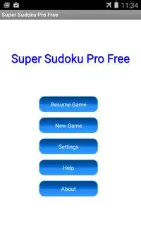 Super Sudoku Pro Free Screen Shot 0