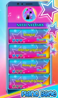 Natti Natasha 🎹 piano tiles Screen Shot 1