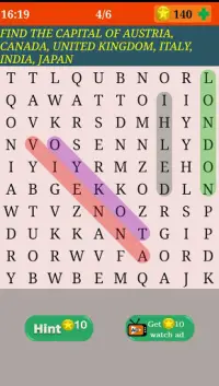 Word Search - Swipe for Knowledge, Genius Brain Screen Shot 1