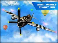 Perang Dunia II Pesawat Flight Simulator Pilot Screen Shot 0