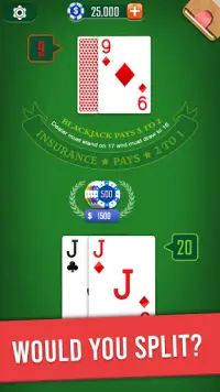 Blackjack 21 Screen Shot 0