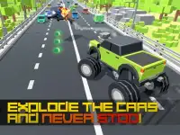 Traffic Racing: Blocky War Screen Shot 0