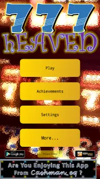 777 Heaven Classic UK Slot Sim Screen Shot 0