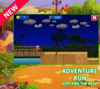 Girl And The Bear - Adventure World - Jungle Run Screen Shot 2