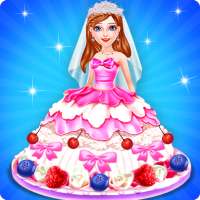 गुड़िया केक निर्माता - शादी के केक सजावट