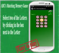 ABC Matching Memory Game Free Screen Shot 0