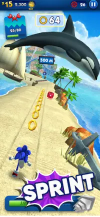 Sonic Dash - Jeux de Course Screen Shot 1