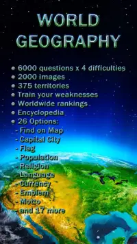 World Geography - Quiz Game Screen Shot 0