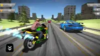 高速道路モト交通ライダー3D Screen Shot 5