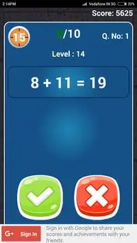 Maths : Two Players Game Screen Shot 5