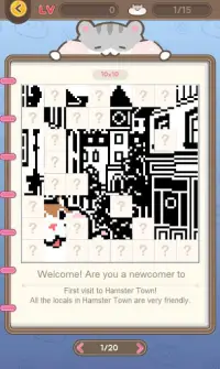 Hamster Town  (Nonograms, Picross style) Screen Shot 4