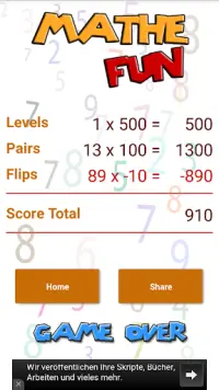 Brain Game Math Screen Shot 0