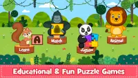 Animal Puzzle for kids - Preschool Learning Games Screen Shot 3