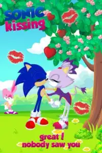 Sonic and Amy Kissing Game Screen Shot 2