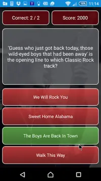 Classic Rock Quiz (Ad Free) Screen Shot 2