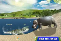 Wild Hippo Beach Simulator Screen Shot 1