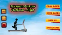 Plataforma Stickman Parkour - Lucha Screen Shot 0