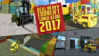 Simulador de montacargas pesados ​​real 2017 Screen Shot 7
