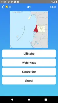 Equatorial Guinea: Regions & Provinces Map Quiz Ga Screen Shot 2