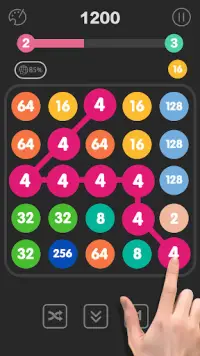 2048 数字のパズル ゲーム Screen Shot 3