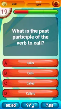 English Irregular Verbs Quiz Screen Shot 3