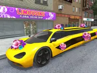 Luxury Wedding Limousine Taxi: 3D Car Driving 2021 Screen Shot 6