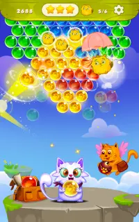 Bubble Shooter: Cat Pop Game Screen Shot 1