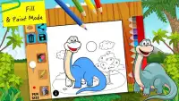 Динозавр книжка-раскраска раскраски для детей Screen Shot 1